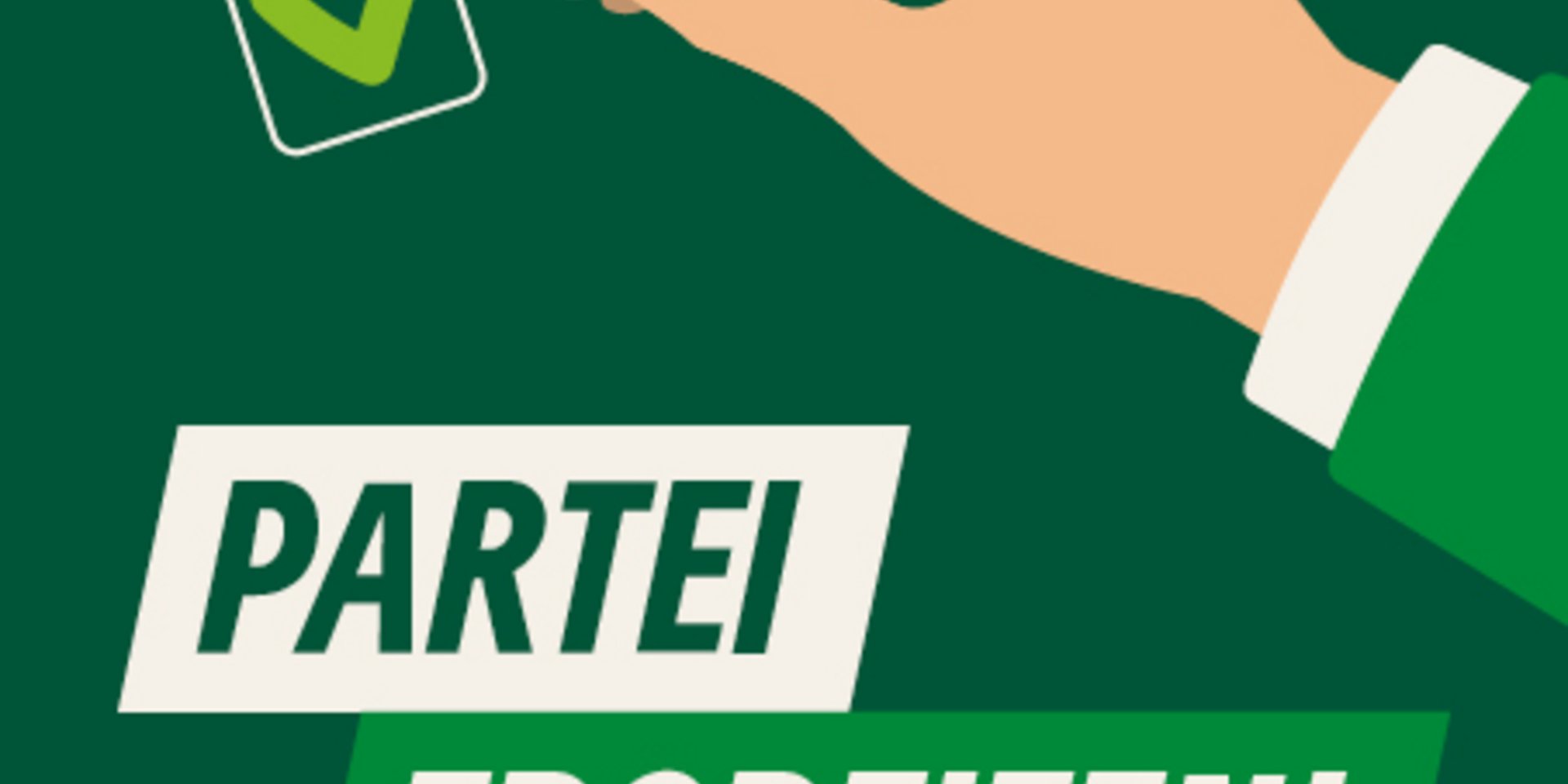 Partei ergreifen. Jetzt Mitgliedsantrag ausfüllen